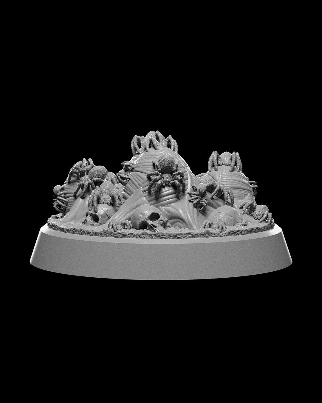 Reaper Miniatures 'Vermin: Spider Swarm' (2) - Unpainted Bones Plastic Fantasy Mini