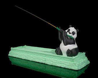 The Panda Flutist Incense Holder