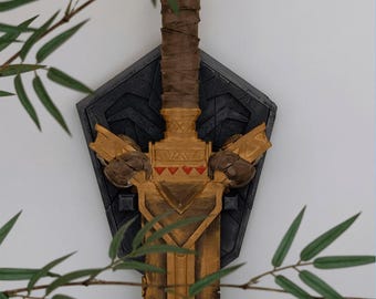 3D Printed Dwarven Sword: Unpainted, Assembly Required
