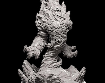 Ice and Fire - Fire Elemental - - Miniature