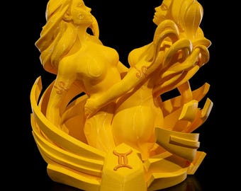 Gemini Zodiac Statue