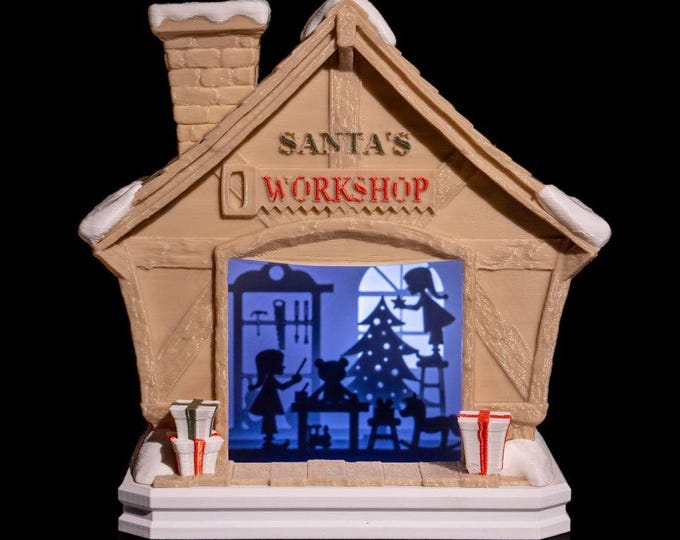 Featured listing image: Santa's Workshop Decor Light