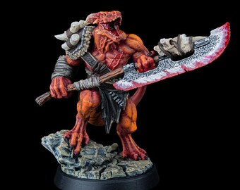 Dragon's Vault - Dragonfolk Warrior - Miniature