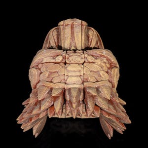 Cabeça de Dragão Asteca: Arte em Filamento Impressa em 3D imagem 6