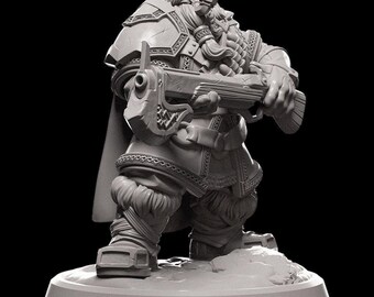 Ice and Fire - Dwarven Ranger - - Miniature