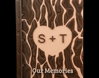 Heart Carving Custom Scrapbook