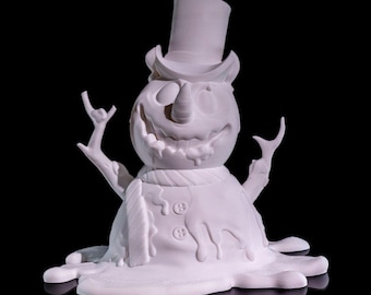 3D Printed Melting Snowman