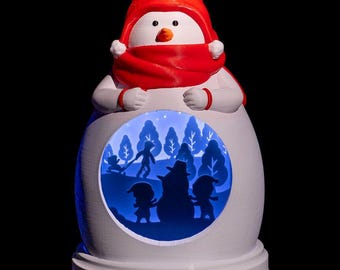 Friendly Snowman Decor Light