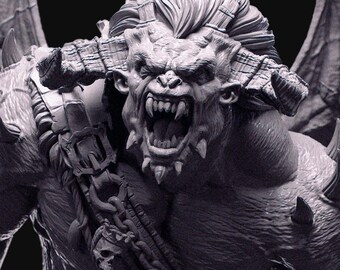 Demons of the Holy Abbey - Bazzoth, General of Hellazar - Miniature