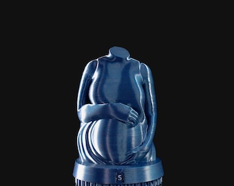 3D Printed Pregnancy Countdown Statue