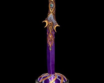 3D Printed Ornate Sword: The Whisperer - Ready to Paint