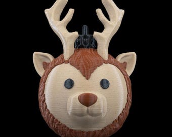 Reindeer Head Christmas Ornament