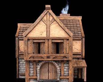 Yrifield - Village Set - The Gilded Flagon - Tavern - Miniature