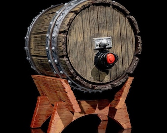 Oak Barrel Wine Bag Dispenser