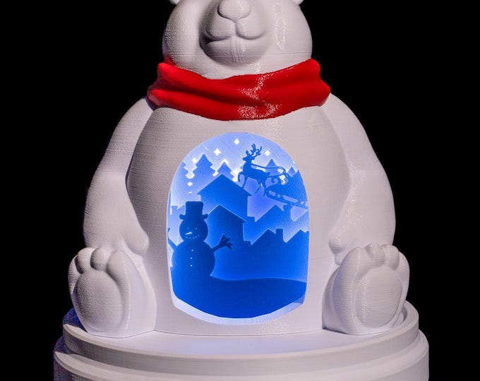 Featured listing image: Polar Bear Decor Light