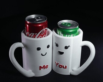Customizable Couple Can Holders