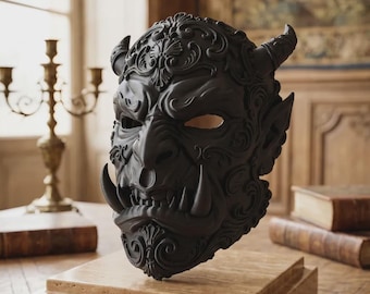 Baroque Orc Mask - The Iron Patriarch Wearable Art | Fantasy Cosplay & LARP Accessory | Ornate Gothic Monster Mask | Renaissance Faire Prop