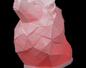 Low Poly Lion Table Lamp