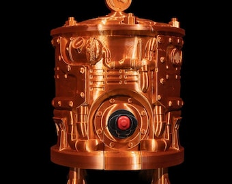 Steampunk Engine Wine Bag Dispenser