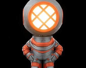 Mecha Diver - Table Lamp