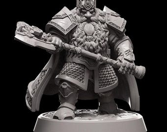 Ice and Fire - Dwarven King - Miniature