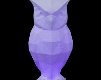 Low Poly Owl Table Lamp