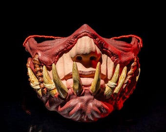 Primal Mask: 3D Printed Cosplay Warrior Mask (Assembly Required)