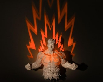 3D Printed Super Warrior: 12V Power Adapter Included