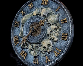 Timeless Skull Wall Clock