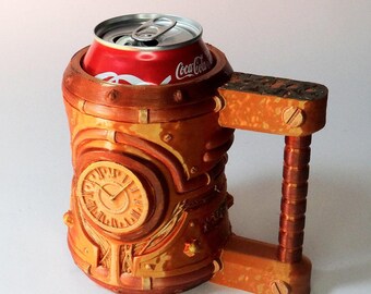 Steampunk Mug Can Holder