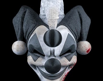 Harlekeen Mask: 3D Printed Halloween mask or Cosplay Costume
