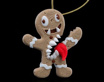 Gingerbread Mimic Christmas Ornament