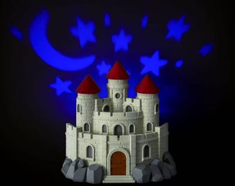 3D Printed Magic Castle with LED Lighting