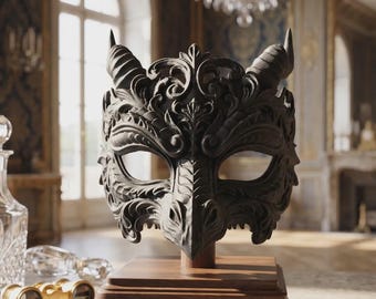 Baroque Dragon Masquerade Mask, Ornate Venetian Dragon Mask, Gothic Costume Headpiece, Cosplay and Ball Wear, Ren Faire Dragon Face Mask