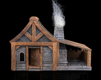 Yrifield - Village Set - The Grinning Hammer - Blacksmith - Miniature