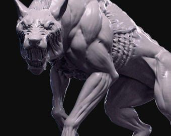 Demons of the Holy Abbey - Hellhound - Miniature