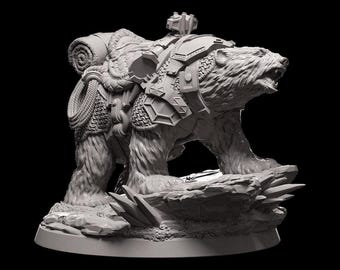 Ice and Fire - Bear Companion - Miniature
