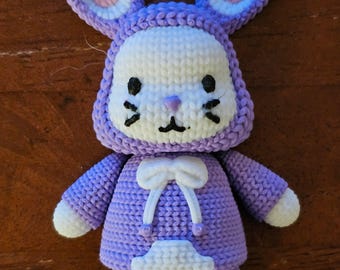 Crochet Bunny Brooch