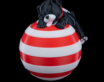 Sleeping Dog Christmas Ornament