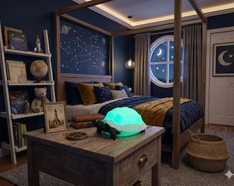 Tortoise Lamp with RGB Lighting