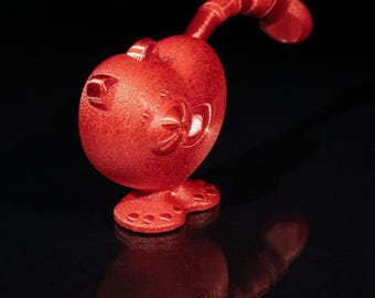 3D Printed Heart Cat Figurine