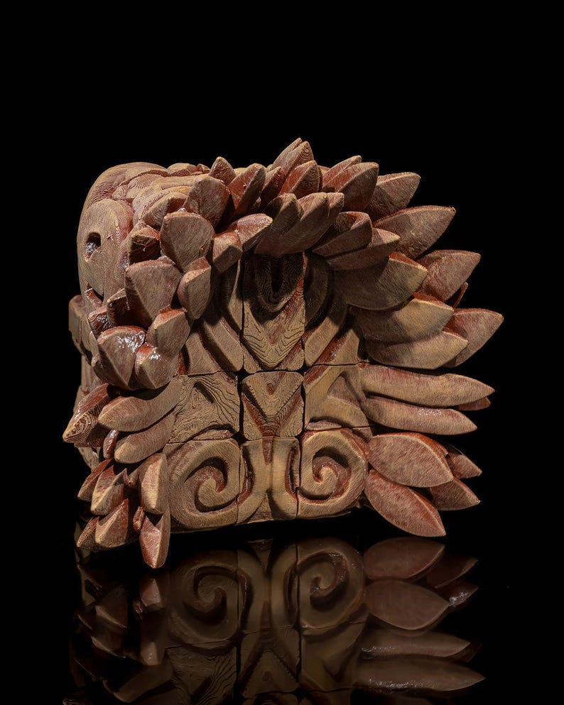 Cabeça de Dragão Asteca: Arte em Filamento Impressa em 3D imagem 5