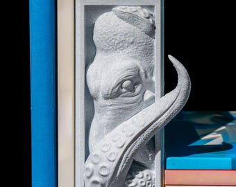 3D Printed Octopus Bookend: Nautical Librarian Decor