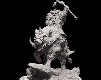 Ice and Fire - Dwarven Rider - - Miniature