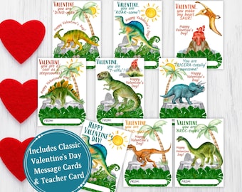 Dinosaur Valentine's Day Cards, Preschool Valentines, Classroom Valentines, Easy Valentines, Vday Cards, Valentine Exchange, Printable PDF