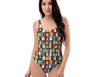 Modern Summer Swimsuit, One-Piece Women's Swimsuit, Summer Beachwear, One Piece Bathing Suit, Style by Baycrest Swimwear