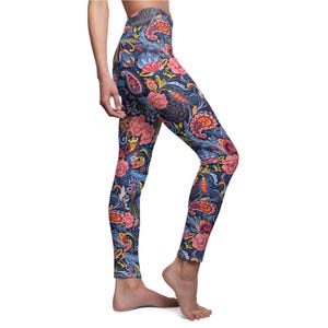 paisly design Women&#39;s Cut & Sew Casual Leggings (AOP)