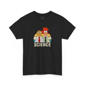 Muppet Science Tee, Kermit the Frog, Miss Piggy, Beaker, Bunsen Honeydew, Funny Graphic T-Shirt, Geek Gift
