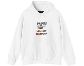 Sudadera con capucha Happy Vibes – Sudadera unisex motivacional
