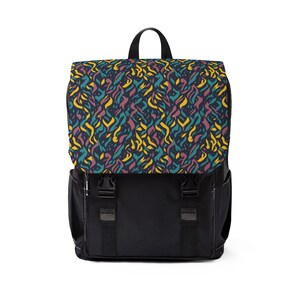 Vibrant Patterns Unisex Casual Shoulder Backpack - Stylish Everyday Bag, Travel Gear, Back to School, Outdoor Adventures, Gift for Friends